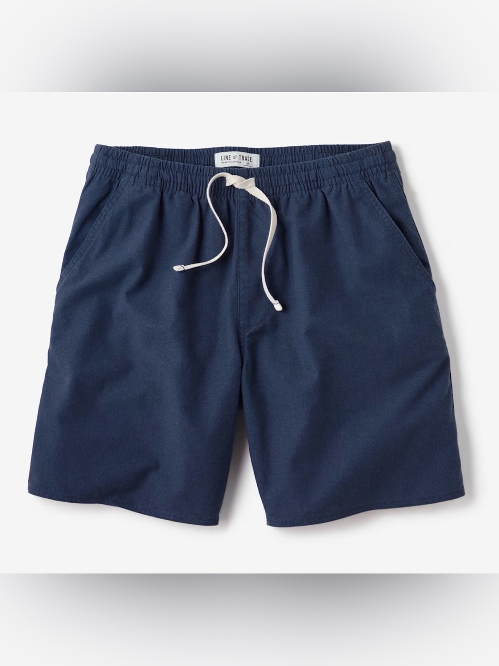 Line of Trade Mens marina walkshort linen blend  size XL Blue 8’ inseam